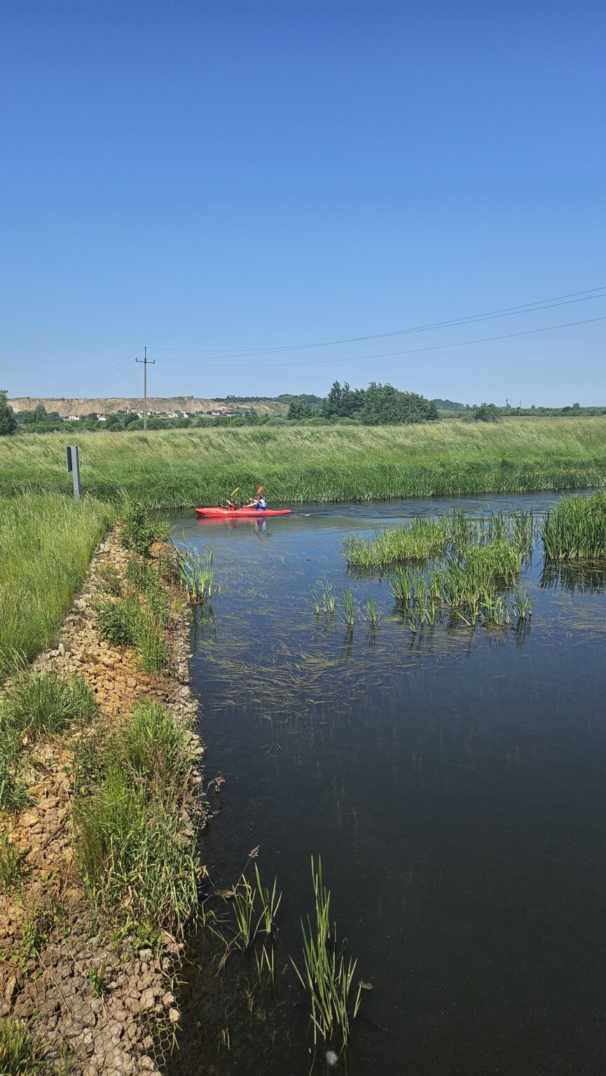 Przystań końcowa na szlaku kajakowym Redy w Mrzezinie