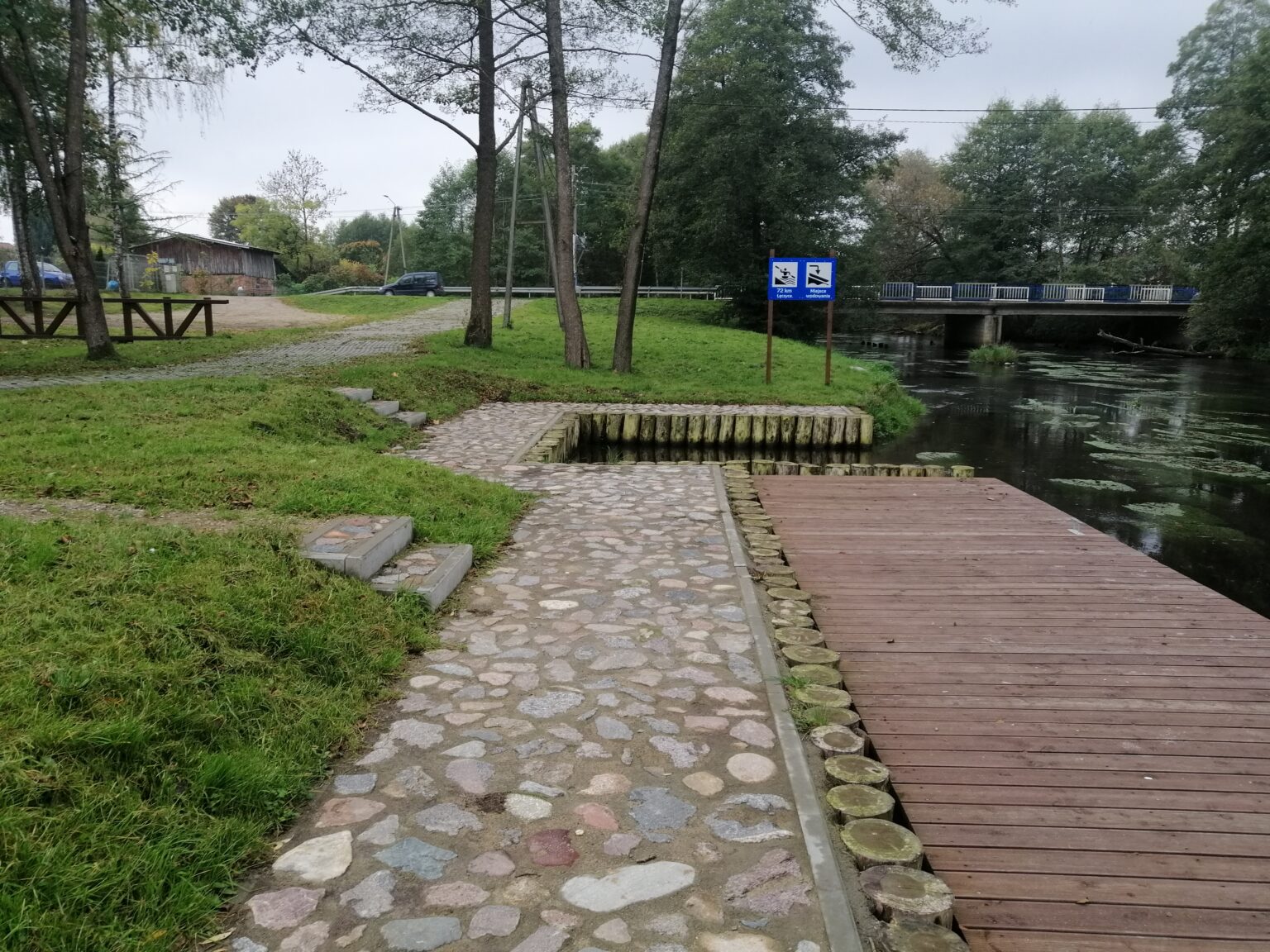 Przystań i przenoska w Łęczycach